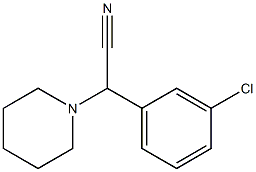 1-Piperidinyl(3-chlorophenyl)acetonitrile 结构式