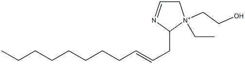 1-Ethyl-1-(2-hydroxyethyl)-2-(2-undecenyl)-3-imidazoline-1-ium Structure