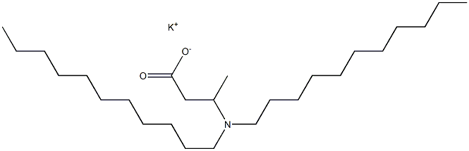 3-(Diundecylamino)butyric acid potassium salt Struktur