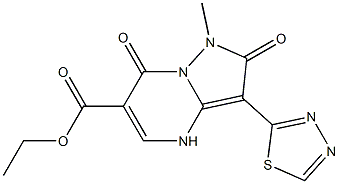 1-Methyl-3-(1,3,4-thiadiazol-2-yl)-2,7(1H,4H)-dioxopyrazolo[1,5-a]pyrimidine-6-carboxylic acid ethyl ester