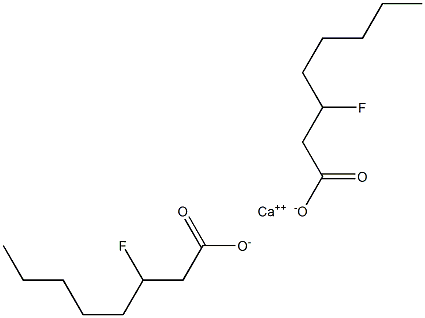 Bis(3-fluorooctanoic acid)calcium salt Struktur