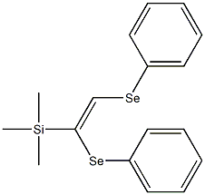 1,2-Bis(phenylseleno)-1-(trimethylsilyl)ethene,,结构式