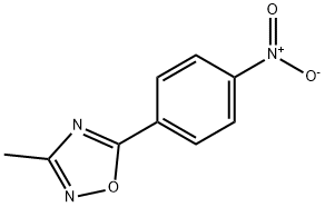 5-(4-ニトロフェニル)-3-メチル-1,2,4-オキサジアゾール 化学構造式