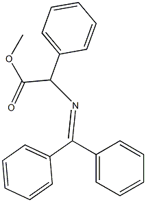 2-Phenyl-2-[(diphenylmethylene)amino]acetic acid methyl ester Struktur