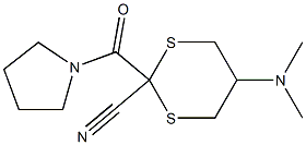 2-(Pyrrolidin-1-ylcarbonyl)-5-(dimethylamino)-1,3-dithiane-2-carbonitrile|