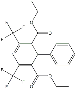 3,4-Dihydro-2,6-bis(trifluoromethyl)-4-phenylpyridine-3,5-dicarboxylic acid diethyl ester