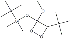 3-(tert-Butyldimethylsilyloxy)-3-methoxy-4-tert-butyl-1,2-dioxetane Struktur