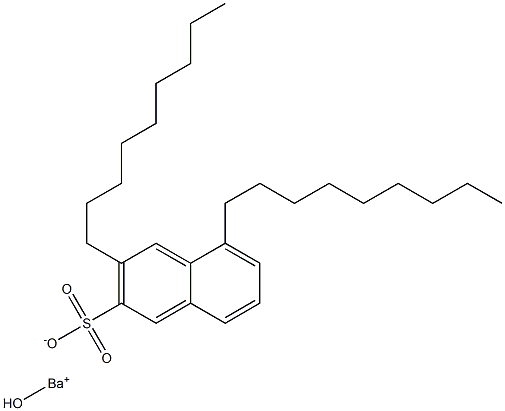 3,5-ジノニル-2-ナフタレンスルホン酸ヒドロキシバリウム 化学構造式