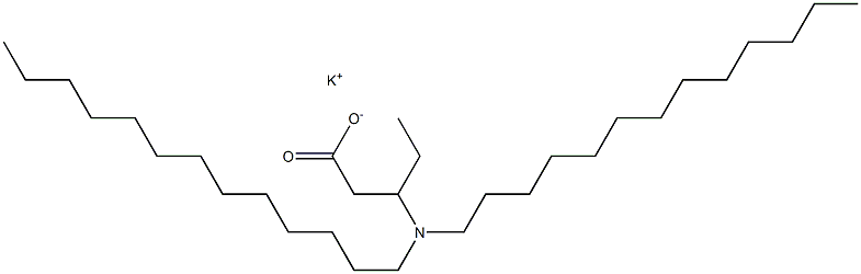 3-(ジトリデシルアミノ)吉草酸カリウム 化学構造式