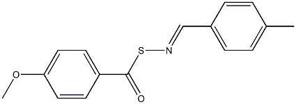 S-(p-Methoxybenzoyl)-N-(p-methylbenzylidene)thiohydroxylamine Structure