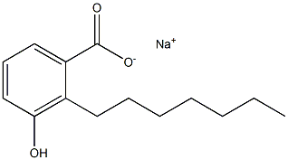 2-Heptyl-3-hydroxybenzoic acid sodium salt