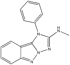 1-Phenyl-2-methylamino-1H-[1,2,4]triazolo[1,5-b]indazole Structure