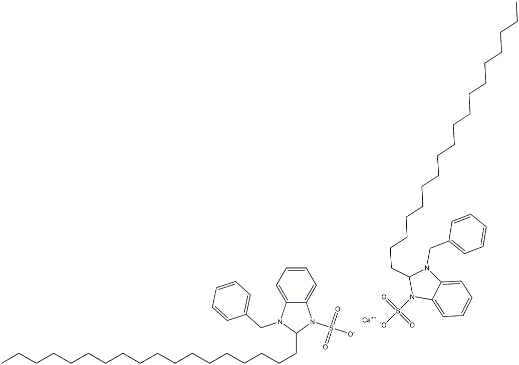 Bis(1-benzyl-2,3-dihydro-2-octadecyl-1H-benzimidazole-3-sulfonic acid)calcium salt