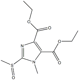 2-(Methylsulfinyl)-1-methyl-1H-imidazole-4,5-dicarboxylic acid diethyl ester|