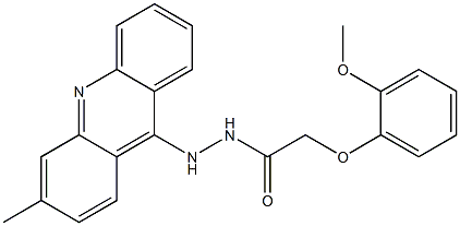 N'-(3-Methylacridin-9-yl)-2-(2-methoxyphenoxy)acetohydrazide Structure