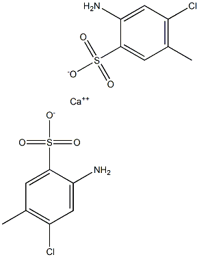Bis(2-amino-4-chloro-5-methylbenzenesulfonic acid)calcium salt Struktur