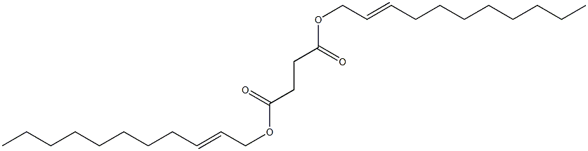 こはく酸ジ(2-ウンデセニル) 化学構造式