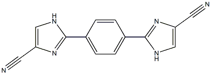 2,2'-(1,4-Phenylene)bis(1H-imidazole-4-carbonitrile) Struktur
