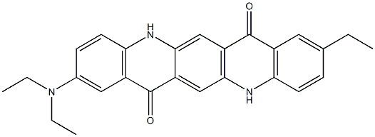 2-(Diethylamino)-9-ethyl-5,12-dihydroquino[2,3-b]acridine-7,14-dione Struktur