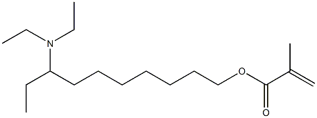 Methacrylic acid 8-(diethylamino)decyl ester,,结构式