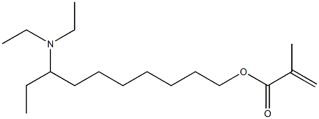 Methacrylic acid 8-(diethylamino)decyl ester Structure