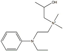 N-[2-(Ethylphenylamino)ethyl]-2-hydroxy-N,N-dimethyl-1-propanaminium Structure