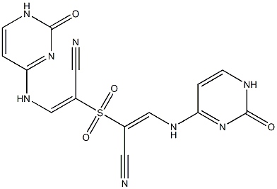 2,2'-Sulfonylbis[(E)-3-(2-oxo-1H-pyrimidin-4-yl)aminopropenenitrile]|