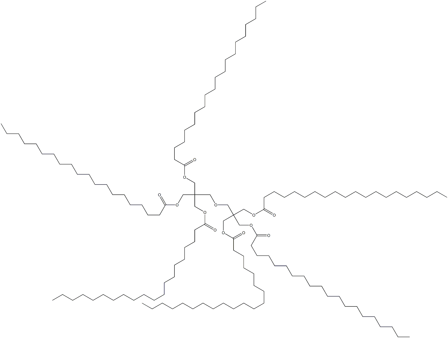 2,2'-[Oxybis(methylene)]bis[2-[(1-oxoicosyloxy)methyl]-1,3-propanediol diicosanoate] Structure