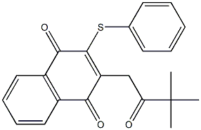 2-Phenylthio-3-[(3,3-dimethyl-2-oxobutyl)]-1,4-naphthoquinone