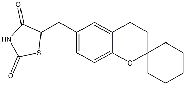 5-[(3,4-Dihydrospiro[2H-1-benzopyran-2,1'-cyclohexan])-6-ylmethyl]thiazolidine-2,4-dione