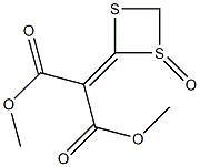 2-(1,3-Dioxo-1,3-dimethoxypropan-2-ylidene)-1,3-dithietane 1-oxide 结构式