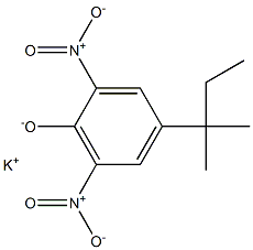 Potassium 2,6-dinitro-4-(tert-pentyl)phenolate 结构式