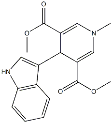 1,4-Dihydro-1-methyl-4-(1H-indol-3-yl)pyridine-3,5-dicarboxylic acid dimethyl ester