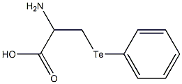 2-Amino-3-(phenyltelluro)propionic acid Structure