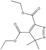 3,3-Dimethyl-3H-pyrazole-4,5-dicarboxylic acid diethyl ester 结构式