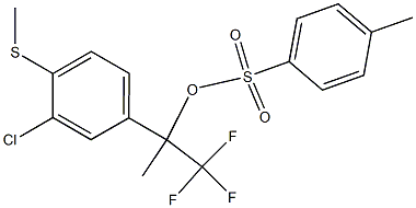 4-Methylbenzenesulfonic acid 1-(trifluoromethyl)-1-(3-chloro-4-methylthiophenyl)ethyl ester