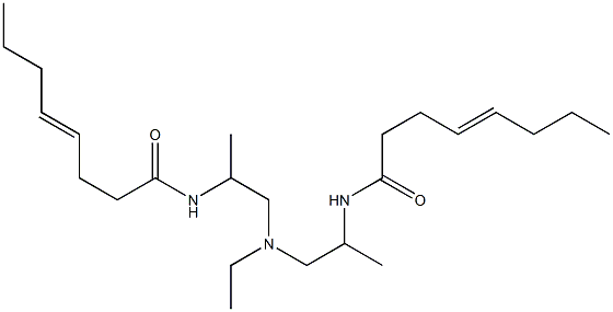 N,N'-[Ethyliminobis(1-methyl-2,1-ethanediyl)]bis(4-octenamide) Structure