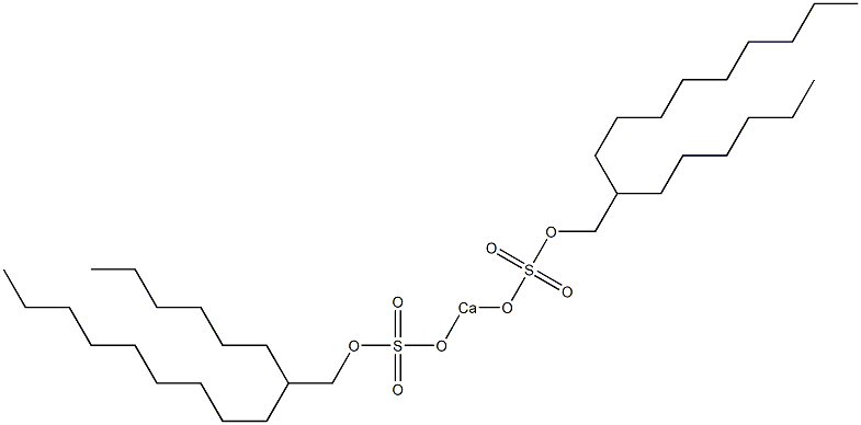 Bis(2-hexylundecyloxysulfonyloxy)calcium,,结构式