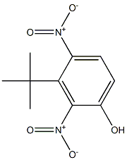 3-tert-Butyl-2,4-dinitrophenol 结构式