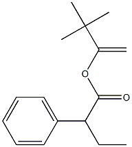 2-Phenylbutyric acid 1-tert-butylethenyl ester Struktur