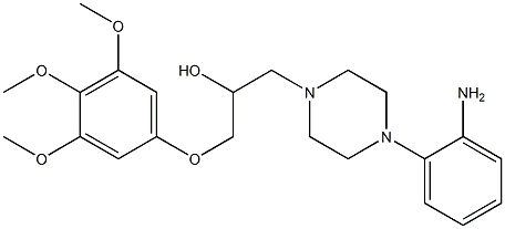 1-(3,4,5-Trimethoxyphenoxy)-3-[4-(2-aminophenyl)-1-piperazinyl]-2-propanol