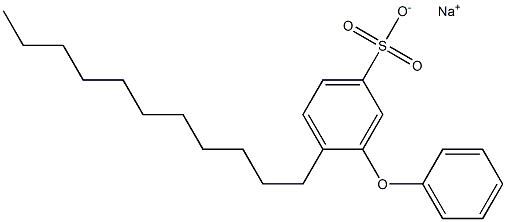 3-Phenoxy-4-undecylbenzenesulfonic acid sodium salt 结构式