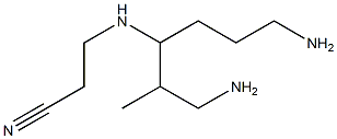 3-(1,6-Diamino-2-methylhexan-3-ylamino)propionitrile Structure