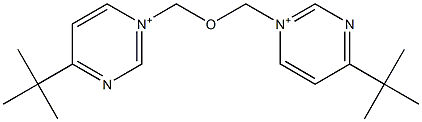 1,1'-(Oxybismethylene)bis(4-tert-butyl-1-pyrimidinium) Structure