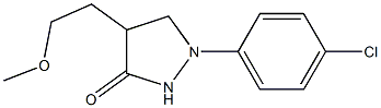 4-(2-Methoxyethyl)-1-(4-chlorophenyl)pyrazolidin-3-one,,结构式