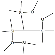  3,3-Bis(dimethylmethoxysilyl)-1,2,2,4,4-pentamethyl-1-oxa-2,4-disilacyclobutan-1-ium