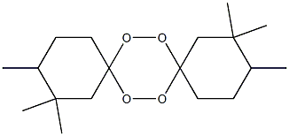 2,2,3,11,11,12-ヘキサメチル-7,8,15,16-テトラオキサジスピロ[5.2.5.2]ヘキサデカン 化学構造式