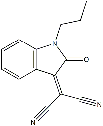 2-[(1-Propyl-2-oxo-2,3-dihydro-1H-indol)-3-ylidene]malononitrile
