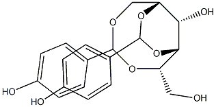 1-O,5-O:2-O,4-O-Bis(4-hydroxybenzylidene)-L-glucitol 结构式