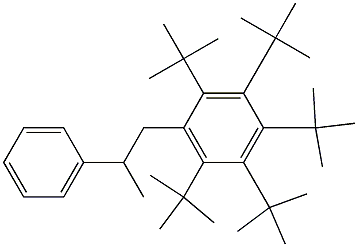 1-(Penta-tert-butylphenyl)-2-phenylpropane 结构式